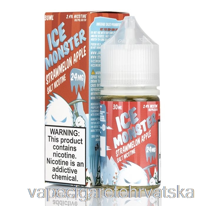 Vape Cigarete Led Slama Dinja Jabuka - Ledene čudovišne Soli - 30 Ml 48 Mg